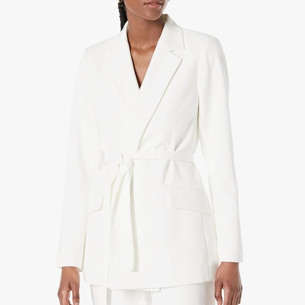 ✨ NEW W/ TAGS The Drop Ren Wrap-Front-Belted Blazer, Sz. XL